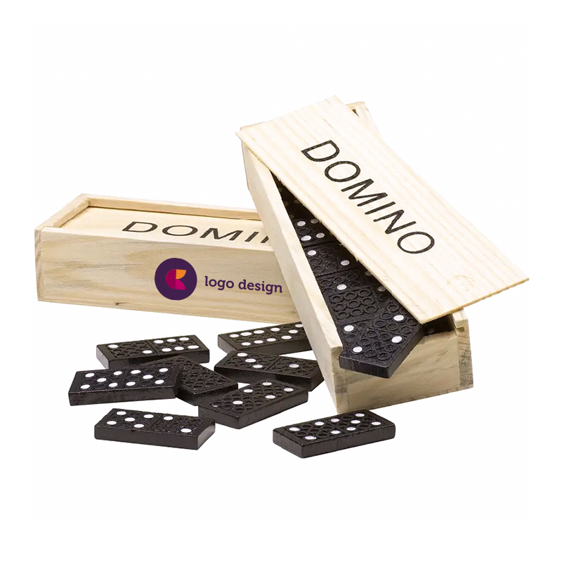 Wooden domino game